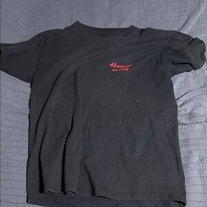 Black Short Sleeve Tee with Crew Neck